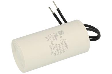 Capacitor; for discharge lamps; CBB80; 12uF; 400V; 10%; fi 35x71mm; with cables; -25...+85°C; S-cap; RoHS