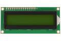 Display; LCD; alphanumeric; PC-1602A-YHY Y/G-1L E6 C; 16x2; black; Background colour: green; LED backlight; 64mm; 16mm; RoHS