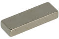 Magnet; cuboid; N38; 30mm; 10mm; 5mm; nickel plated; Neodymium