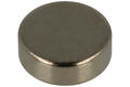 Magnet; cylindrical; N38; 6mm; 2mm; nickel plated; Neodymium