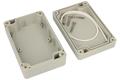 Enclosure; multipurpose; Z128JH; ABS; 105mm; 70mm; 40mm; IP65; light gray; with brass bushing; Kradex; RoHS