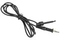 Przewody pomiarowe; R8-36-BK; haczyk / wtyk bananowy; 4mm; haczyk; 0,95m; PVC; 1mm2; czarny; 10A; 60V; mosiądz; SCI