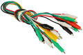 Test leads; TL-5-C/C; 2x crcodile clip; 2mm; 0,5m; ABS; 5 colors; Koko-Go