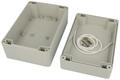 Enclosure; multipurpose; ZP150.100.75JH TM; ABS; 100mm; 150mm; 75mm; IP65; light gray; with brass bushing; Kradex; RoHS