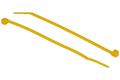 Ties; for cables; HA203Y; 98mm; 2,5mm; yellow; 100pcs.; Fasteman