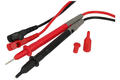 Test leads; T-3030; for multimeter; 2mm; safe; angled; 1,2m; PVC; 0,75mm2; black & red; 10A; 1000V; nickel plated brass; Mastech