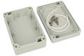 Enclosure; multipurpose; Z128JH TM; polycarbonate; 105mm; 70mm; 40mm; IP65; light gray; with brass bushing; Kradex; RoHS