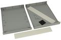 Enclosure; desktop; for instruments; G715; ABS; 225mm; 165mm; 40mm; dark gray; light gray ABS ends; Gainta; RoHS