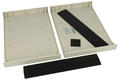 Enclosure; for instruments; desktop; G750; ABS; 245mm; 175mm; 50mm; light gray; black ABS ends; Gainta; RoHS