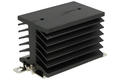 Heatsink; D-74; for 1 phase SSR; with holes; blackened; 2,1K/W; 74m; 48m; 55m; TriHero