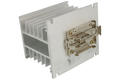 Heatsink; H-110; for 3-phase SSR; with holes; with TS15 DIN rail handle; plain; 1,4K/W; 110mm; 100mm; 80mm; TriHero