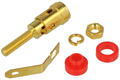 Binding post; 2mm; BP-123R; M4; red; 39m; gold plated brass; Koko-Go; RoHS