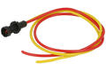 Kontrolka; KLP3R/24V; 8mm; podświetlenie LED 12-24V; czerwony; z przewodem; czarny; IP20; LED 3mm; 20mm; Elprod; RoHS