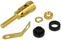 Binding post; 2mm; BP-123B; M4; black; 39m; gold plated brass; Koko-Go; RoHS