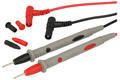 Test leads; MTL-; for multimeter; 2mm; safe; angled; 1,1m; PVC; 1,2mm2; black & red; 20A; 600V; nickel plated brass; Koko-Go