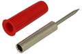 Test probe; TP-2-R; red; 2mm; pluggable (4mm banana socket); 36mm; PVC; Koko-Go; RoHS
