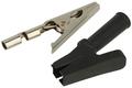 Crocodile clip; C-BS-B; black; 60mm; pluggable (4mm banana socket); safe; Koko-Go; RoHS