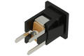 Socket; 2,1mm; DC power; 5,5mm; A-DCS-2,1/5,5Z; straight; for panel; latch; solder; plastic