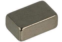 Magnet; cuboid; N38; 8mm; 5mm; 3mm; nickel plated; Neodymium