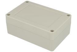 Enclosure; multipurpose; Z128JH; ABS; 105mm; 70mm; 40mm; IP65; light gray; with brass bushing; Kradex; RoHS