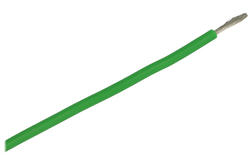 Przewód; silikonowy; 011.0078.G; linka; Cu; 1x0,50mm2; zielony; silikon; 1,6mm; -40...+160°C; 150V; zwój 100m; Amass; RoHS