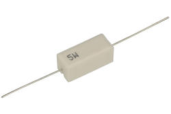 Resistor; cermet; R5W5%27R; 5W; 27ohm; 5%; 9,5x9,5x22mm; through-hole (THT); 35mm axial; SR Passives; RoHS