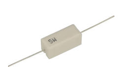 Resistor; cermet; R5W5%0R10; 5W; 0,1ohm; 5%; 9,5x9,5x22mm; through-hole (THT); 25mm axial; RoHS