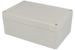 Enclosure; multipurpose; ZP150.100.60JH TM; ABS; 100mm; 150mm; 60mm; IP65; light gray; with brass bushing; Kradex; RoHS