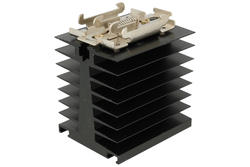 Heatsink; T-80; for 1 phase SSR; with TS15 DIN rail handle; blackened; 1,1K/W; 80mm; 70mm; 80mm; TriHero