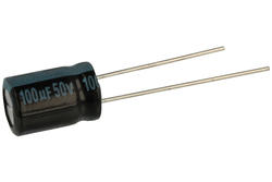 Kondensator; elektrolityczny; 100uF; 50V; TK; TKR101M1HFBBM; fi 8x11mm; 3,5mm; przewlekany (THT); luzem; Jamicon; RoHS