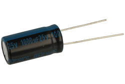 Kondensator; elektrolityczny; 1000uF; 25V; TK; TKR102M1EG20M; fi 10x20mm; 5mm; przewlekany (THT); luzem; Jamicon; RoHS
