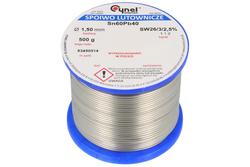 Soldering wire; 1,5mm; reel 0,5kg; LC60/1,5/0,50; lead; Sn60Pb40; Cynel; wire; SW26/3/2.5%; solder tin