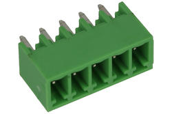 Terminal block; 15EGTVC-3,5-05P; 5 ways; R=3,50mm; 9,1mm; 8A; 125V; through hole; straight; closed; green; Golten; RoHS