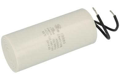 Capacitor; for discharge lamps; CBB80; 26uF; 400V; 10%; fi 40x93mm; with cables; -25...+85°C; S-cap; RoHS