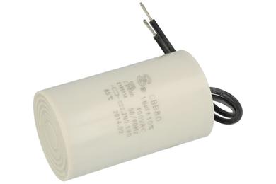 Capacitor; for discharge lamps; CBB80; 16uF; 400V; 10%; fi 40x68mm; with cables; -25...+85°C; S-cap; RoHS
