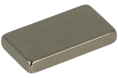 Magnet; cuboid; N38; 13mm; 7mm; 2mm; nickel plated; Neodymium