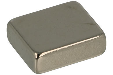 Magnet; cuboid; N38; 12mm; 10mm; 4mm; nickel plated; Neodymium