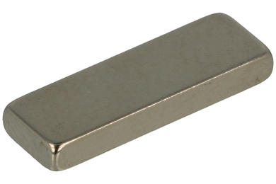 Magnet; cuboid; N38; 15mm; 5mm; 2mm; nickel plated; Neodymium