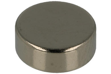 Magnet; cylindrical; N38; 8mm; 3mm; nickel plated; Neodymium