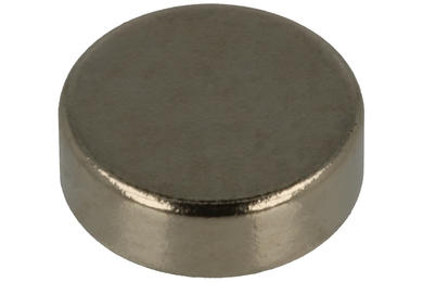 Magnet; cylindrical; N38; 6mm; 2mm; nickel plated; Neodymium