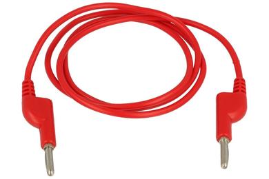 Test lead; TL-BP/BP-R; 2x banana plug; 4mm; 1m; silicon; 1,5mm2; red; 15A; Koko-Go