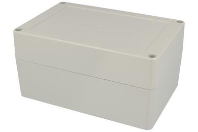 Enclosure; multipurpose; ZP150.100.75JH TM; ABS; 100mm; 150mm; 75mm; IP65; light gray; with brass bushing; Kradex; RoHS