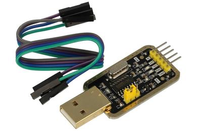 Moduł rozszerzeniowy; konwerter; USB-CH340; 3.3V÷5V DC; CH340; kołkowe; USB