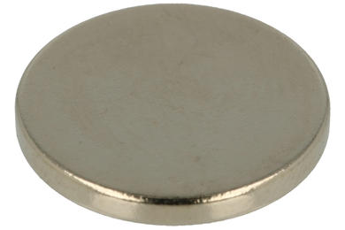 Magnet; cylindrical; N38; 17mm; 2mm; nickel plated; Neodymium