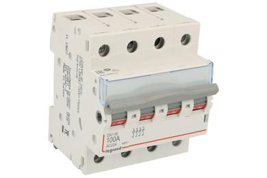 Rozłącznik izolacyjny; modułowy; FR304 100; OFF-ON; 100A; 400V AC; na szynę DIN; 4 tory; śrubowe; ON-0FF; Legrand; RoHS