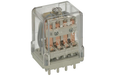 Relay; electromagnetic industrial; R15-2014-23-3230; 230V; AC; 4PDT; 10A; for socket; Relpol; RoHS