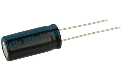 Kondensator; elektrolityczny; 1000uF; 35V; TK; TKR102M1VG21M; fi 10x21mm; 5mm; przewlekany (THT); luzem; Jamicon; RoHS