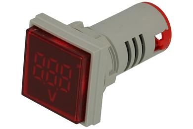 Miernik; A-MV-30/30/60500R; 60÷500V AC; cyfrowy; woltomierz; czerwony; pomiar napięcia AC; wyświetlacz LED