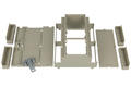 Enclosure; DIN rail mounting; D6MG; ABS; 106,25mm; 90,2mm; 57,5mm; light gray; snap; Gainta; RoHS; no gasket