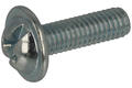 Screw; A-S-M3/12/10; M3; 10mm; 12mm; spherical; philips (+); galvanised steel; flange